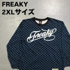 FREAKY ロンT 総柄　B系 HIPHOP イナたい　ストリート　ラッパー