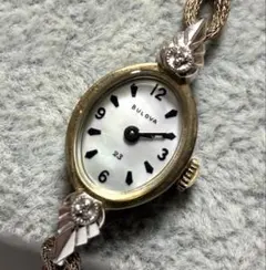 BULOVA 手巻き時計 10KT RGP オーバル　動作品のサムネイル