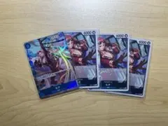 ヒナ　Ｒパラレル×1枚、Ｒ×3枚ワンピースカードヒロインズエディション　プロモ付