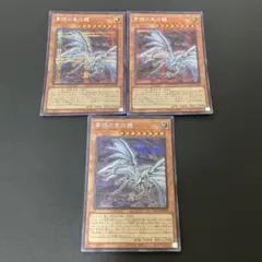 【匿名発送】遊戯王　青眼の亜白龍　シークレット　3枚　②