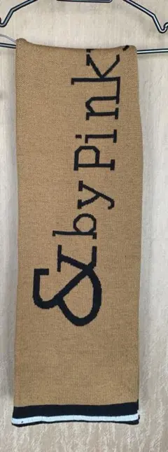 P￼inky@Dianne★ ロゴ入★マフラー ★茶系