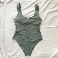 美品　H&M レディース　水着　ファームシェイプスイムスーツ　カーキ