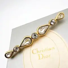 3096保存箱付き極美品✨Dior　ブローチ　CD　ロゴ　希少　刻印