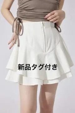 【タグ付き】リエンダ　レイヤードヘムコルセットスコートショートパンツ　xs