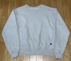 L.L.Bean×Russell 90s 無地スウェット ソリッド グレーL古着