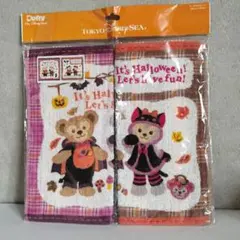 ダッフィー シェリーメイ ハロウィーン ハンカチ タオル ディズニーシー TDS