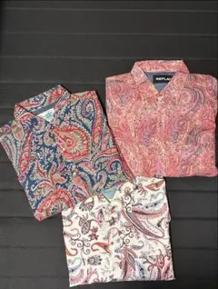 REPLAY ペイズリー柄 長袖シャツ 3点セット