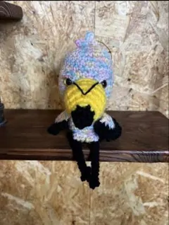 ハシビロコウ あみぐるみ 帽子付き ハンドメイド - メルカリ
