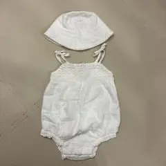 新品未使用タグ付き　baby GAP 12-18m 80cmロンパース帽子セット