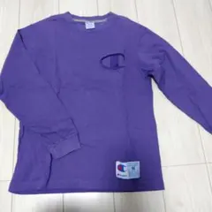 Champion 紫 Tシャツ