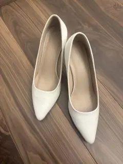 GRL ホワイト パンプス 25.0cm