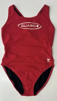 TYR ライフガード LIFEGUARD水着 レッド サイズ38