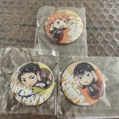 ぶちマス! ハイキュー!! トレーディング缶バッジ 赤葦京治　影山飛雄　日向翔陽