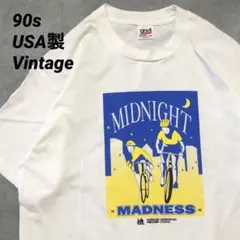 90s USA製 自転車 Tシャツ XL イベント系 企業系 サイクリング