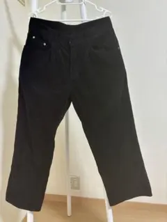 コーデュロイパンツ　 ストレートパンツ　ワイドパンツ　ブラックパンツ　ズボン