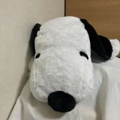 寝そべり　スヌーピー　BIG ぬいぐるみ　鼻耳の色黒　タグ付き