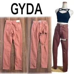 GYDA♡サイハイリップドカラーパンツ　ダメージパンツのサムネイル