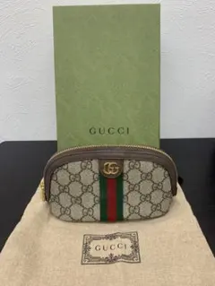 GUCCI グッチ 折り財布 GGスプリーム シェリーライン 523173 箱付