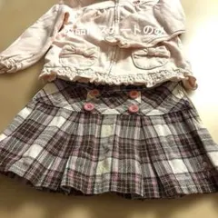 mikihouse チェック柄スカート 100cm ミキハウス