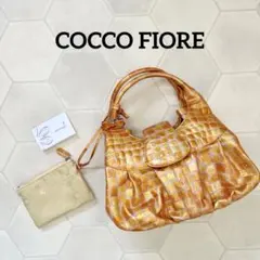 【COCCO FIORE】コッコフィオーレ　ハンドバッグ　オレンジ　イエロー