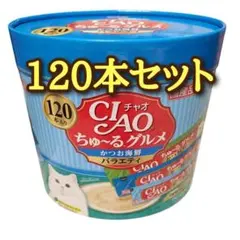 4箱(480本) いなば チャオちゅーるグルメ かつお海鮮バラエティ おやつ CIAO ちゅ～る かつお海鮮バラエティ 40本入り | 商品情報