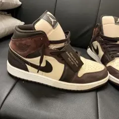 Nike Air Jordan 1 Mid スニーカー ブラウンのサムネイル