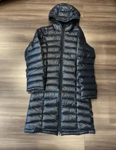 X-united フード付　ロングダウンジャケット ブラック　ベンチコート