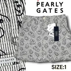 パーリーゲイツ 1 ニコちゃん シアサッカー調 ストレッチ ミニスカート 121