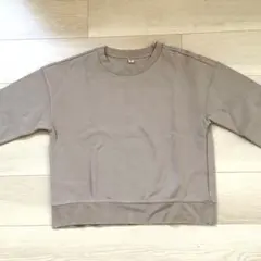 UNIQLO スウェット ブラウン系 クルーネック ユニクロ 無地 シンプル