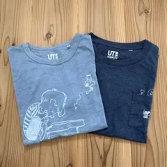 ユニクロ UT スヌーピー Tシャツ ピーナッツ シュローダー S 2枚セット