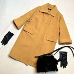 Lafin Rouges イタリアンウールコート マスタードイエロー M