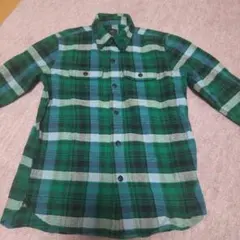 GapKids 緑系チェック長袖シャツ L（10）140センチ