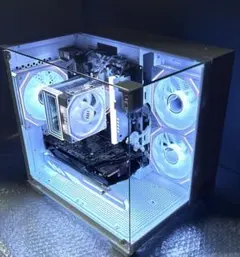 ピラーレス水槽ゲーミングPC 温度表示LED GTX1070Ti 極美】温度表示クーラー搭載・ピラーレス仕様 ゲーミングPC（GTX 1070