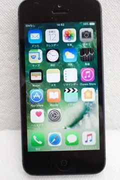 Apple iPhone5 16GB ブラック MD297J/A D1-Aのサムネイル