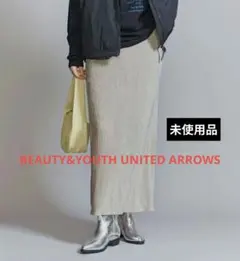 15日迄‼️BEAUTY&YOUTH未使用品ベロアプリーツバックスリットスカート