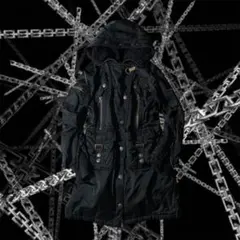 y2k opium ミリタリージャケット 多重ジップ 2way 重厚感 春秋冬