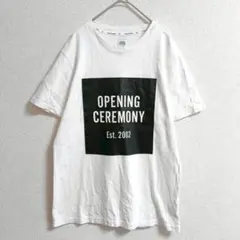 S0894 【オープニングセレモニー】 半袖Tシャツ センターロゴ USA製 Sのサムネイル