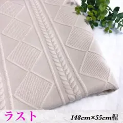 翌日発送☆早い者勝ち☆ケーブルニット柄☆生地