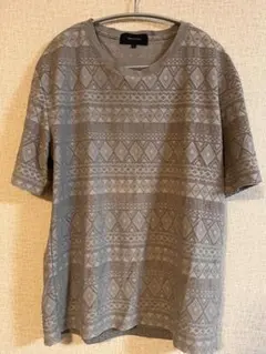 SHIPS JET BLUE 幾何学模様 Tシャツ Lサイズのサムネイル