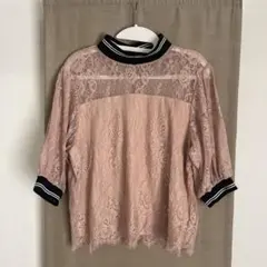 レース 半袖 トップス