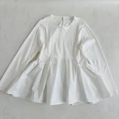 OPAQUE.CLIP ブラウス ペプラム 38 M（C205）