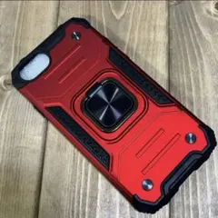iPhone 7, 8, SE2,3用 ハードケース リング付 レッド 未使用品