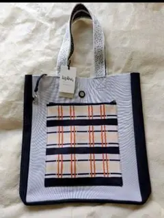 kipling チェック柄ポケット トートバッグ未使用