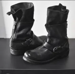 00's Y2K archive 27.5cm leather boots - メルカリ
