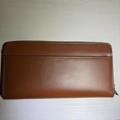 Anycool 栃木レザー長財布　ブラウン