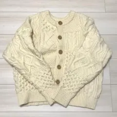 フリークスストア　ケーブル編み カーディガン　アイボリー