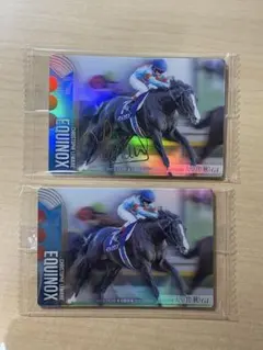 サラブレッドホースコレクション第一弾 イクイノックス　サイン入り2枚セット