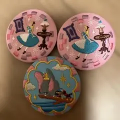 ディズニー　刺繍缶バッジ