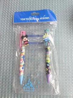 ♡早い者勝ち♡レア　新品未使用　ディズニーボールペン　レゴブロック風　2点セットのサムネイル