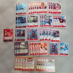 ワンピースカード 決戦の刻 赤 R以下 4コン エース デッキパーツ 一部